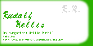 rudolf mellis business card